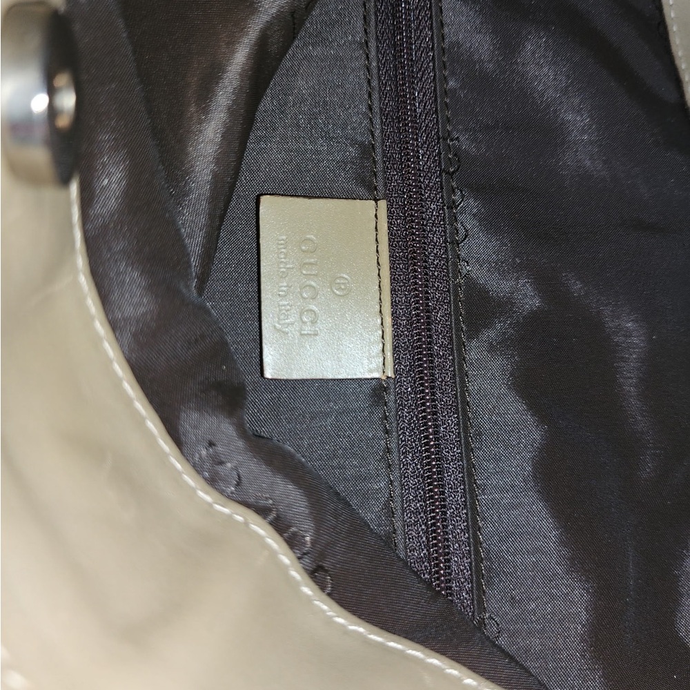 Gucci Diana Beige Shoulder Bag Genuine Black Bamboo Handles - Picture 8 of 9